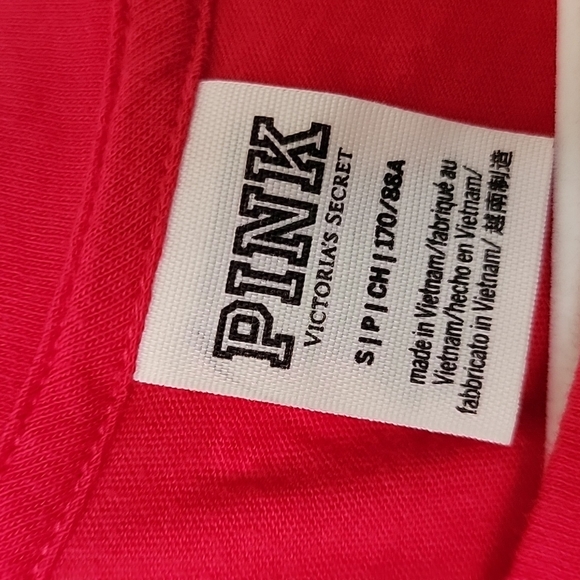 Victoria's Secret Beachy Y2K Summer PINK cut off tank Small - Picture 3 of 7
